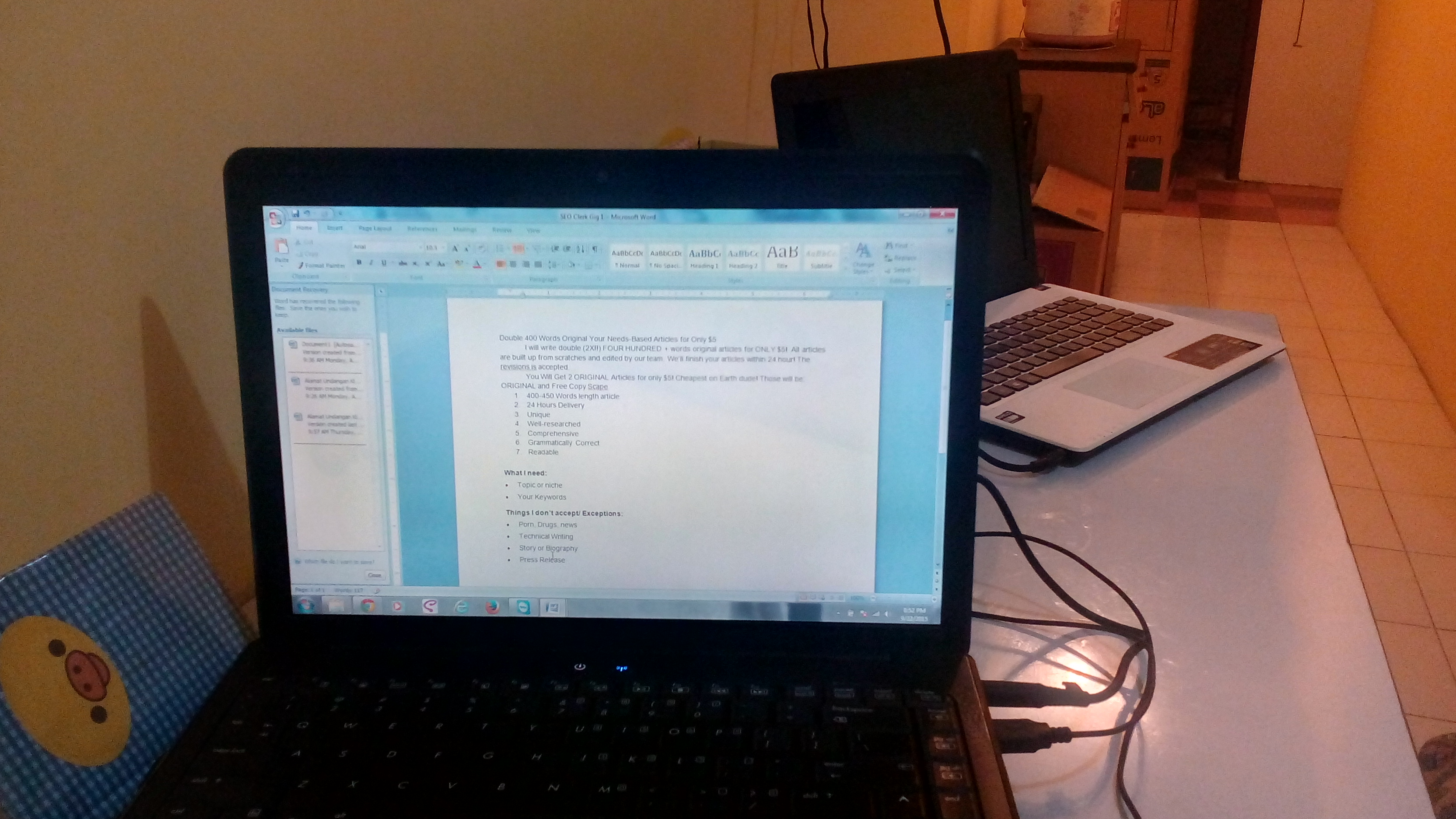 Double 400 Words Original Your Needs-Based Articles f...