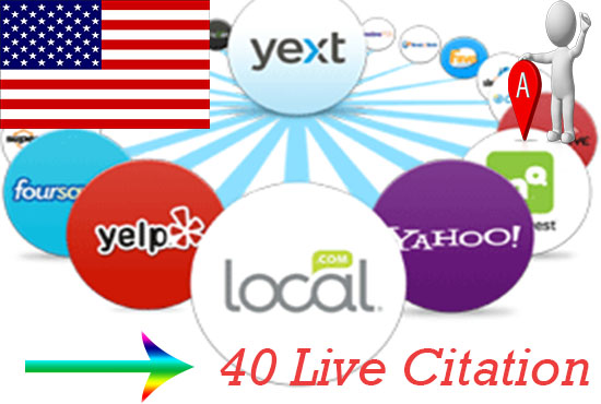 create 40 Live local Citation for local Business List...