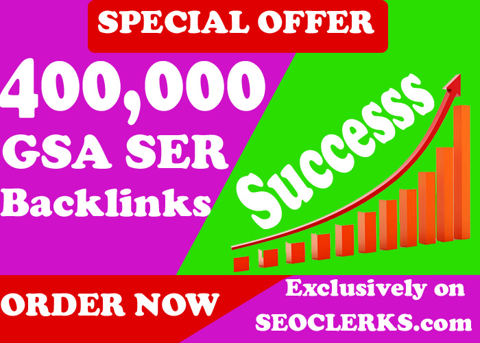 400,000 Authority Quality GSA SER Verified Backlinks ...