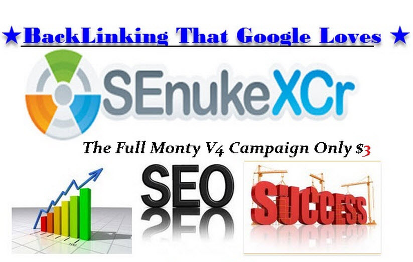 SEO Senuke XCr Full Monty V4 Campaign For Your Domain...