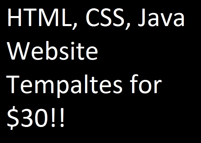 Cheap HTML, CSS, and JS WEBSITE TEMPLATE
