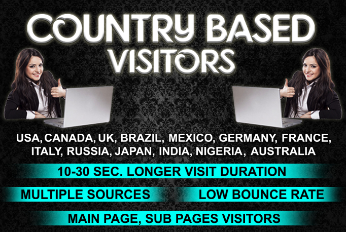 LOW BOUNCE UK, USA, EUROPE, AUSTRALIA website traff...