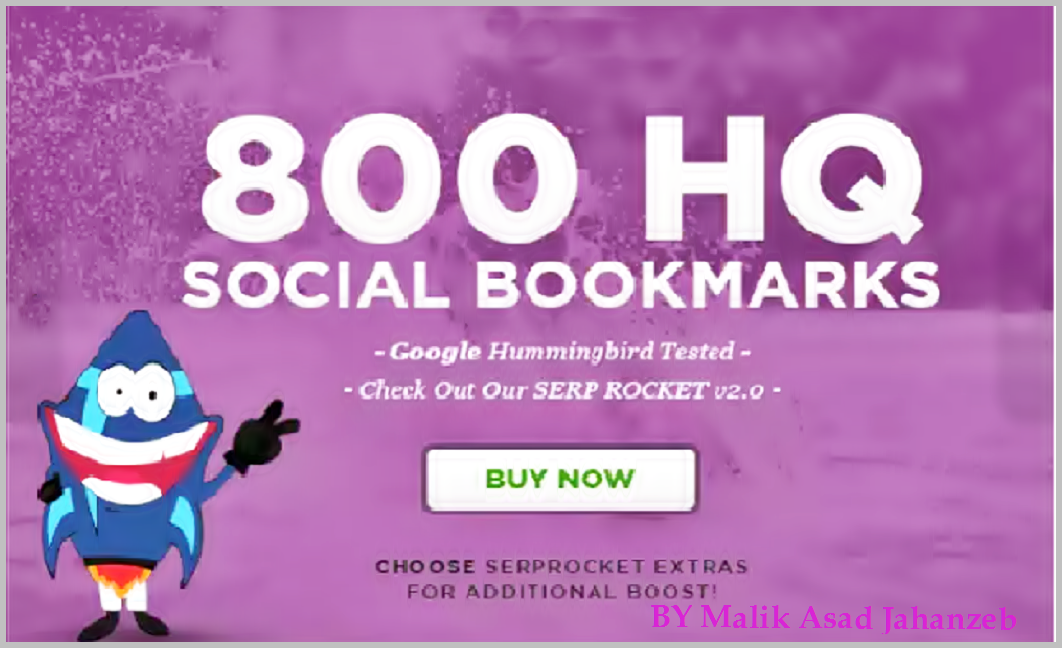 Add Your Site To 800 SEO Social Bookmarks High Qualit...