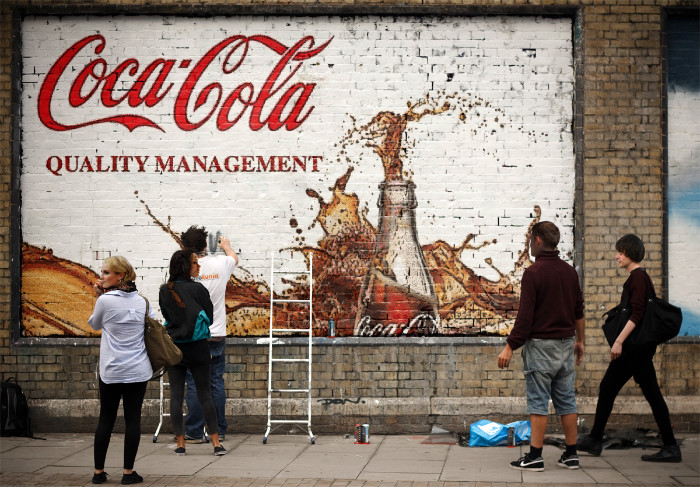 Design your company logo or text on graffiti wall des...