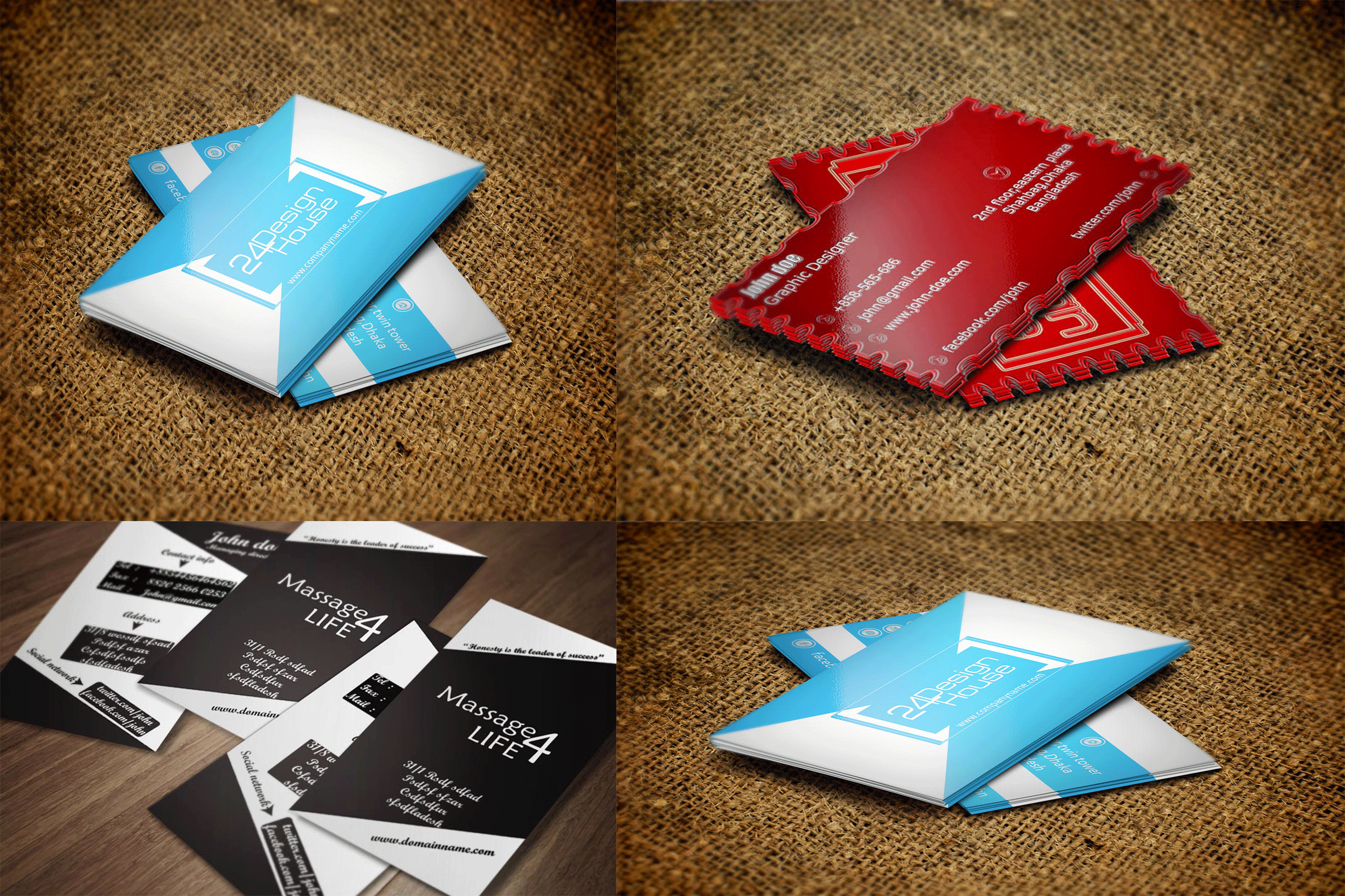 design one or double sided business card
