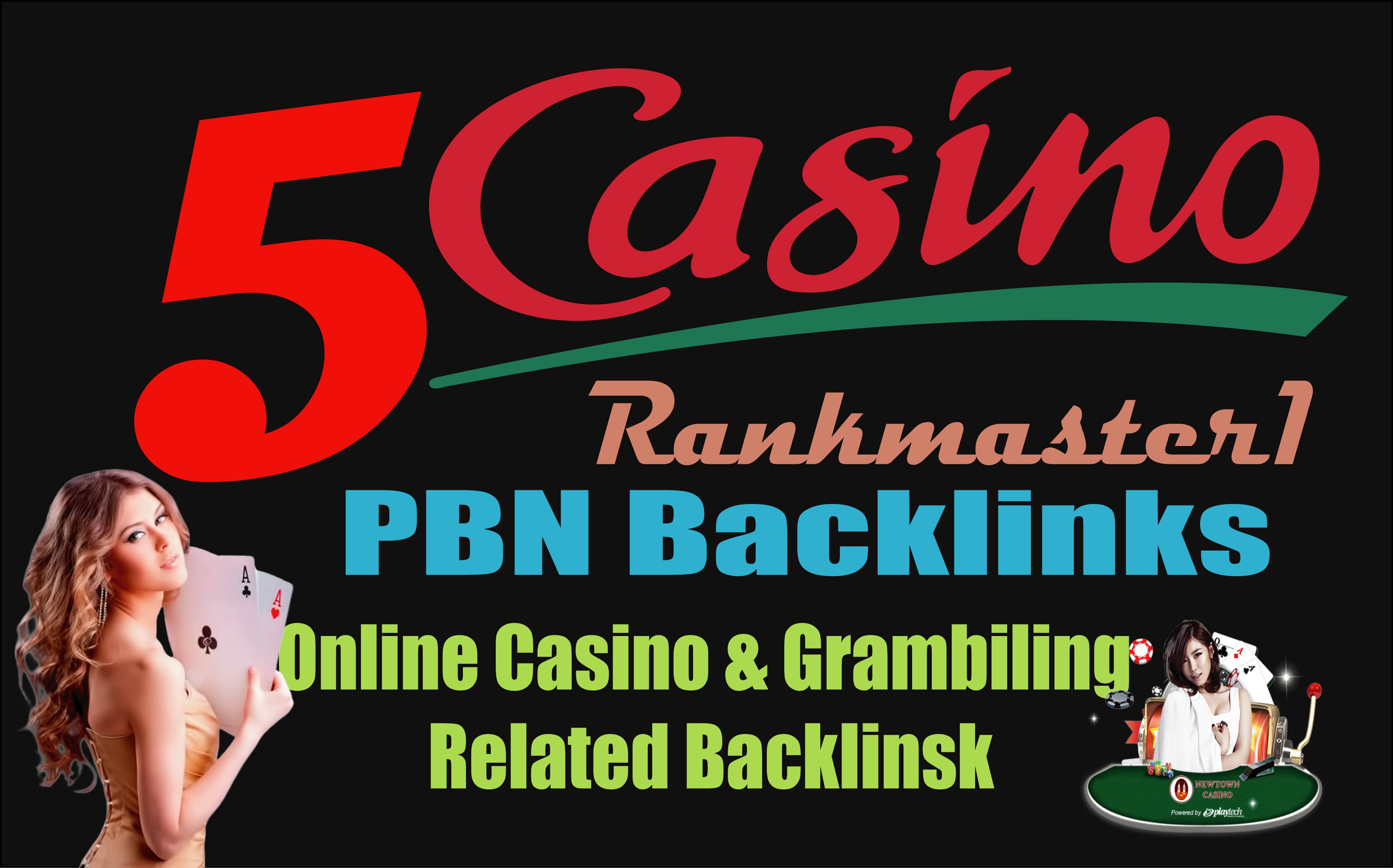 5 Manual PBN -Homepage Dofollow Backlinks from Poker,...