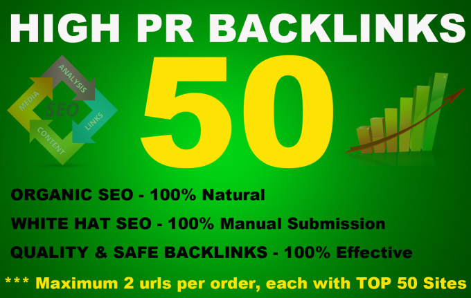 50 High PR Backlinks from PR9 to PR3, Seo Online Mar...