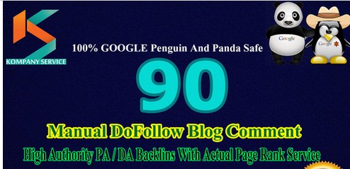 Provide 90 DoFollow BackLinks Manually on High Author...