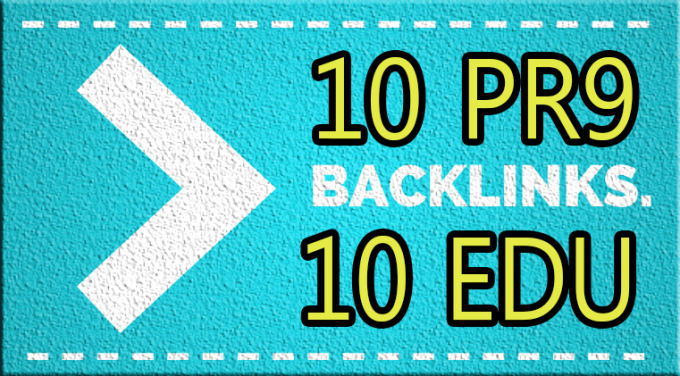 manually do 10 PR9 + 10 edu Gov Safe High Quality Bac...
