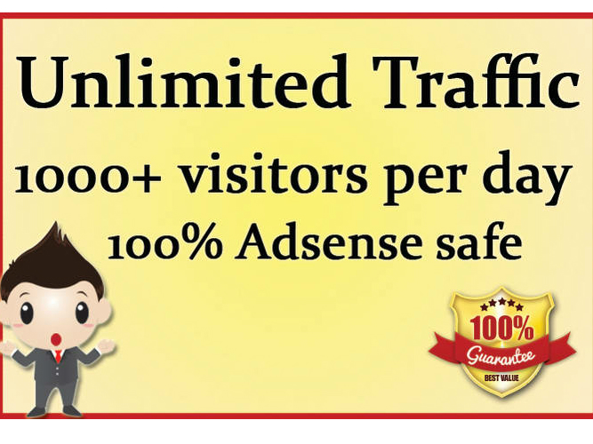 Provide Unlimited Targeted Real Unique Adsense Safe W...