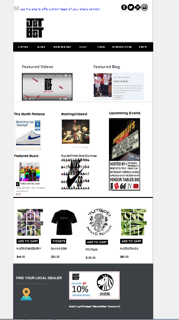 responsive editable email template
