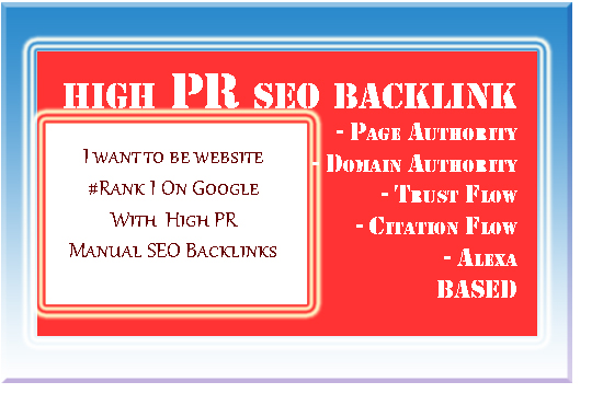 Rank on google 1st-page with Hi PR 6-9 SEO backlink t...