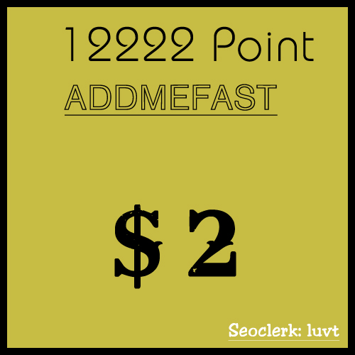 ADDMEFAST Charge your ADDMEFAST account with 13k poin...