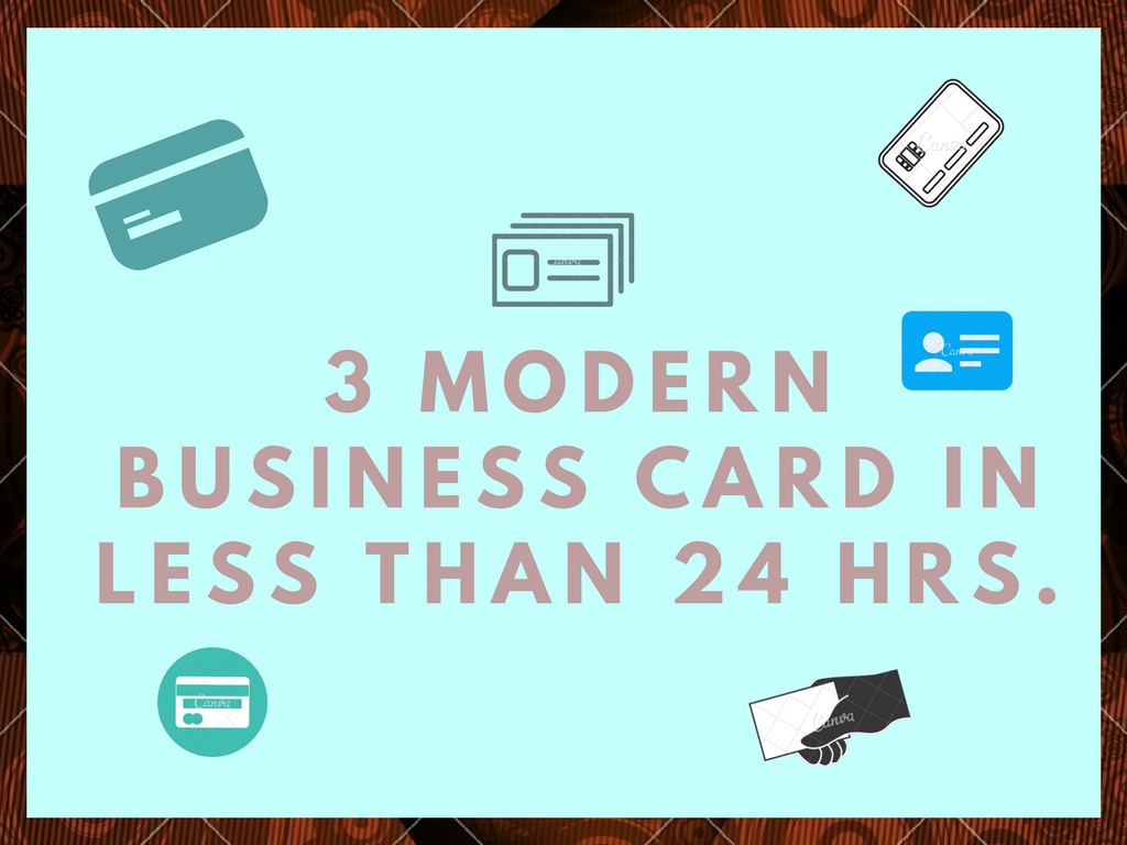 3 simple and modern professional business card