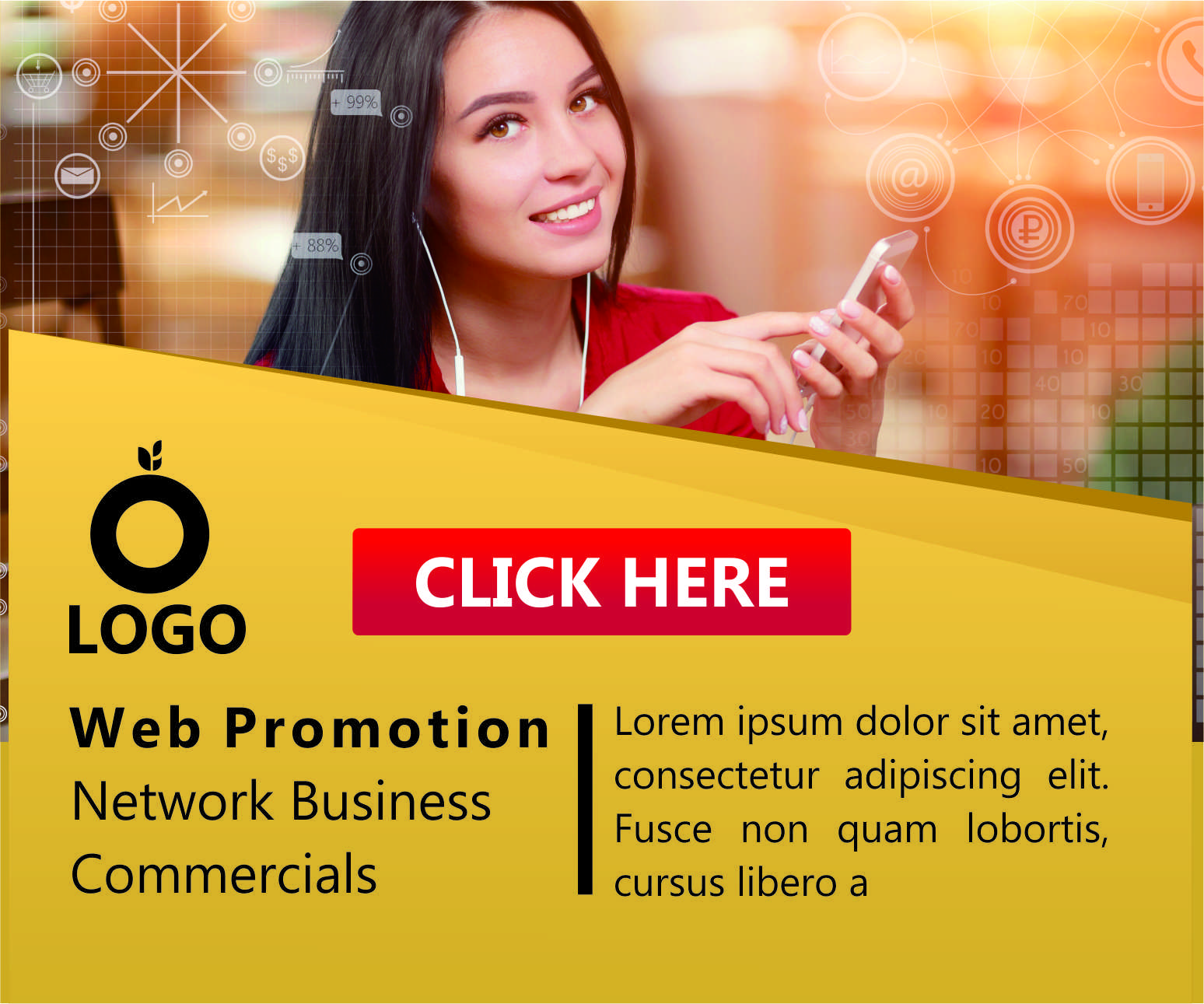 Profesional Design web banner, header, ad, cover