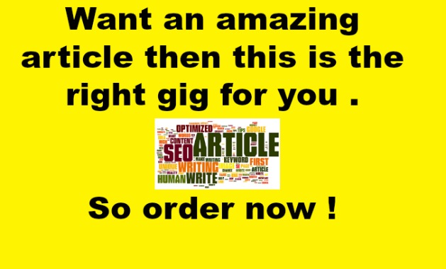 Write a superb seo friendly article for your website ...