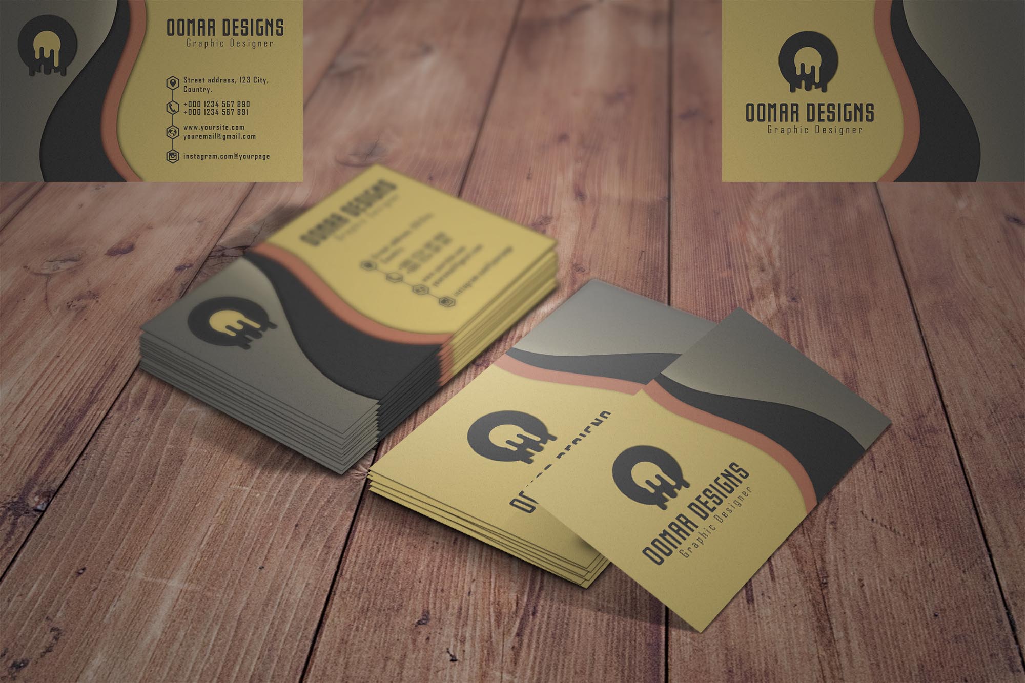 Design a professional double sided business card for ...