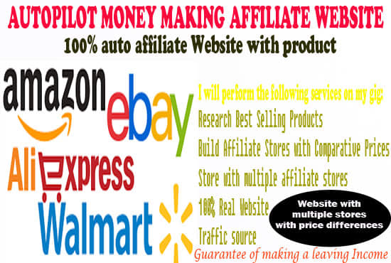 Build Auto Pilot Affiliate Ebay, Amazon, Aliexpress S...