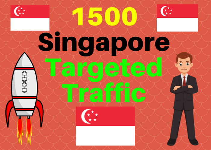 1500 Singapore TARGETED Human traffic to web or blog ...