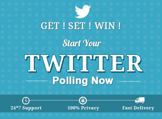 Real twitter poll contest votes
