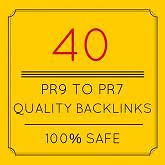 40 high Pr backlinks