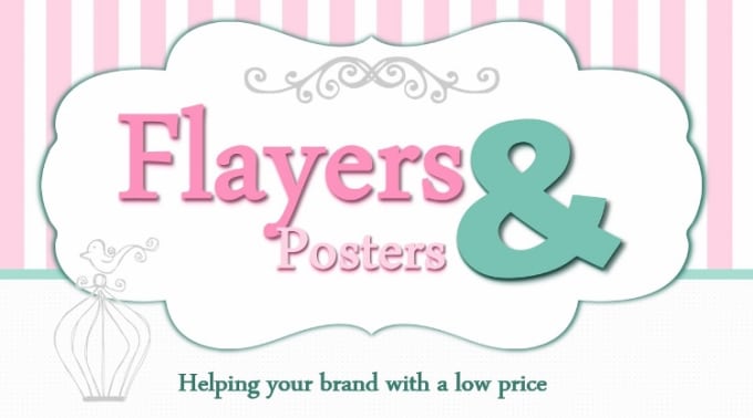 I will do any flyer, poster & logo design in 36 h...