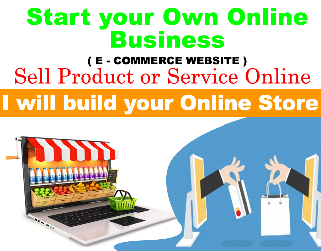 build your ecommerce website as online store for sell...