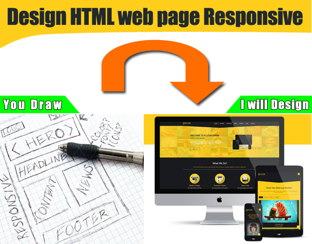 Design responsive HTML single webpage with Bootstrap ...