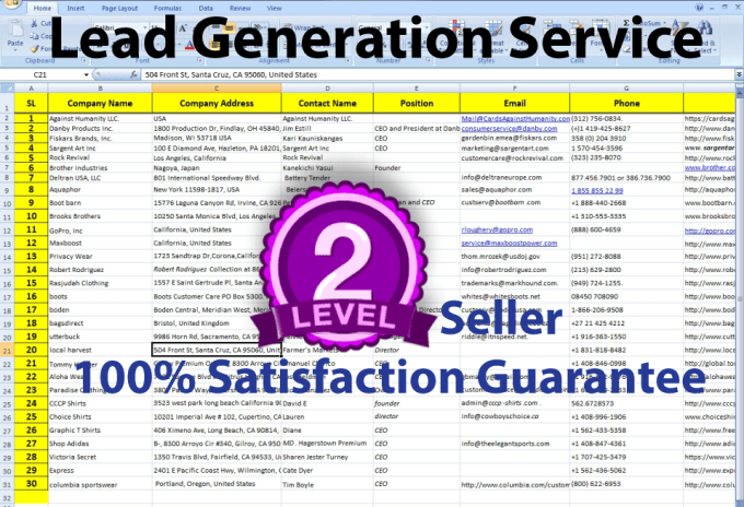 I Can Do Lead Generation Web Research, Scraping, Da...