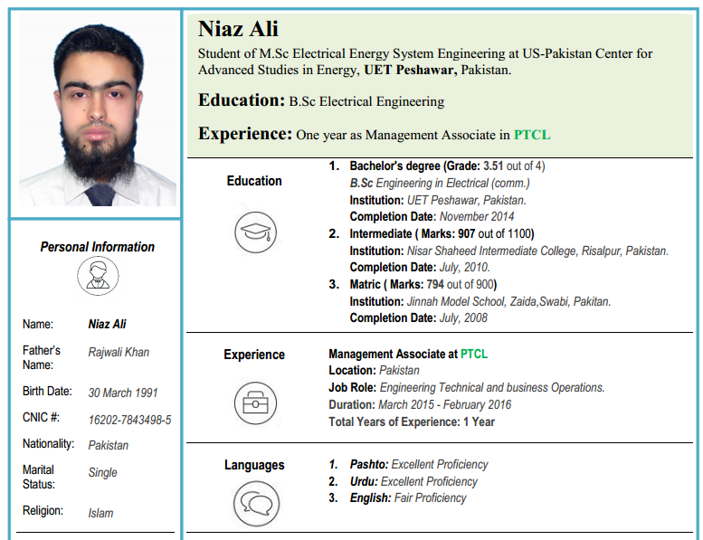 Build your Professional CV with best eye catching