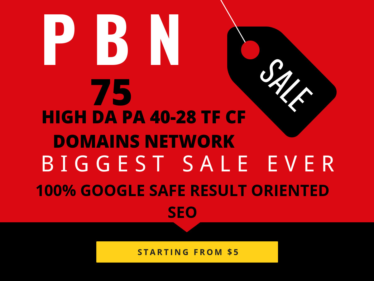 Create 75 High Pa Da Tf Cf Homepage Pbn Backlinks