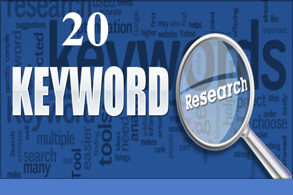 Best 20 Seo quality keyword research for your website...