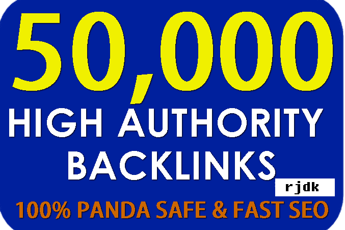 High Authority 50,000 SEO backlinks, to website impr...