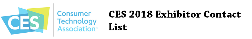 CES 2018 Exhibitor Contact/Email List / Email Databas...