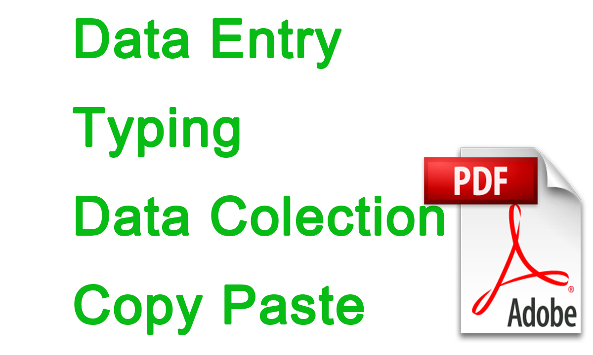 I'll do any kind of Data Entry, Data mining or typing...