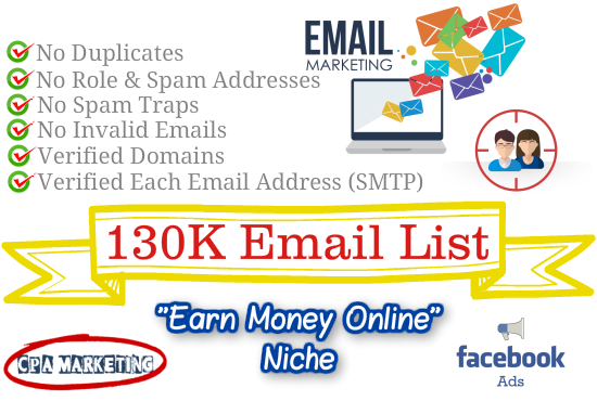 Provide You 130k Laser Targeted B2c Email Addresses W...