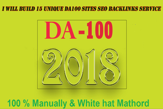 build 15 unique pr10 on da100 sites SEO backlinks ser...