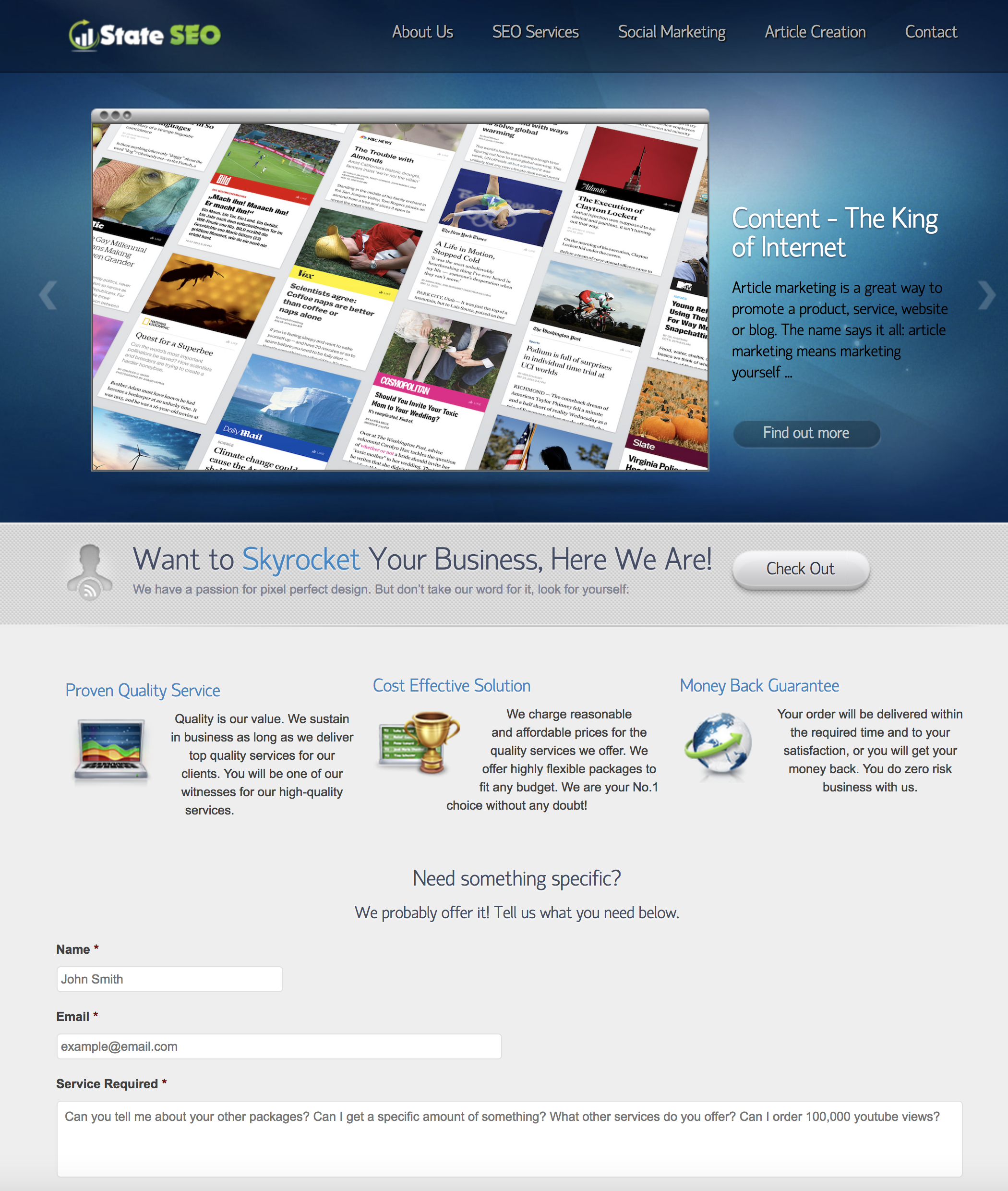 Premium SEO Reseller Site. Fully outsourced and ready...