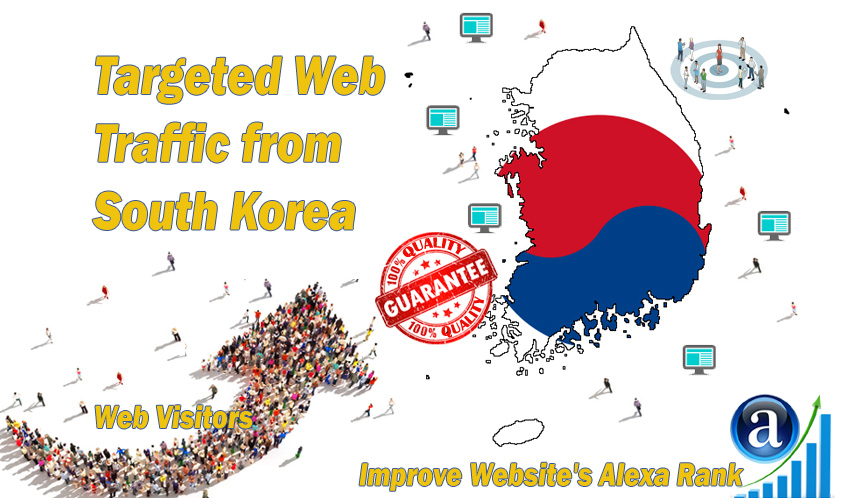 South Korean web visitors real targeted Organic web t...