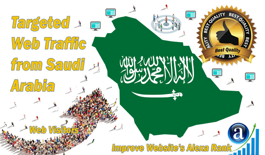Saudi Arabian web visitors real targeted Organic web ...