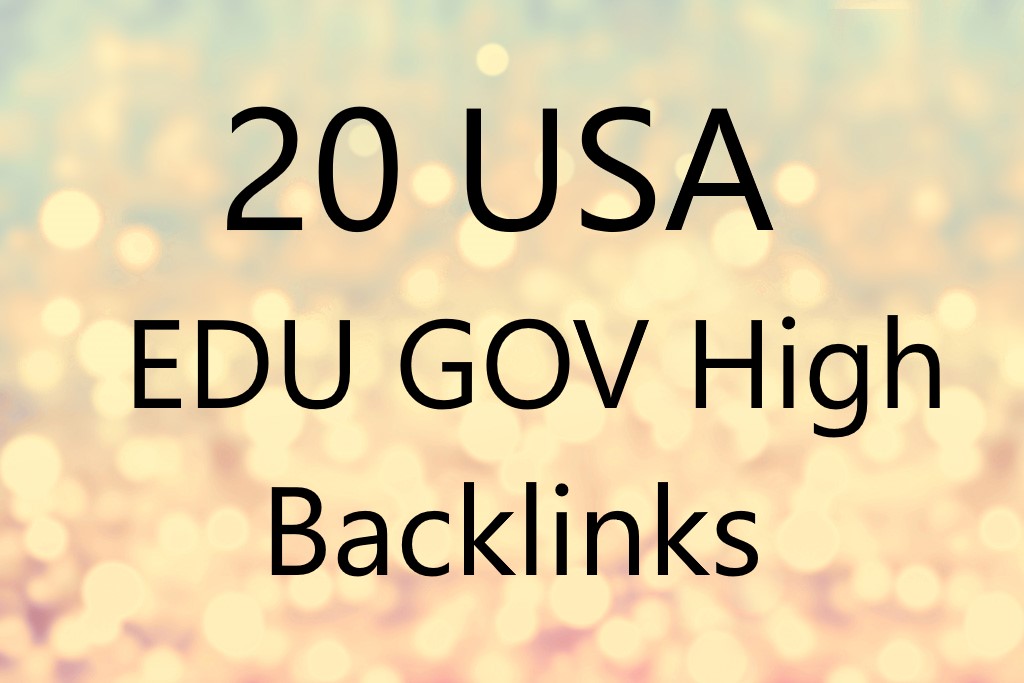 create 20 USA EDU GOV High DA Backlinks to rank your ...