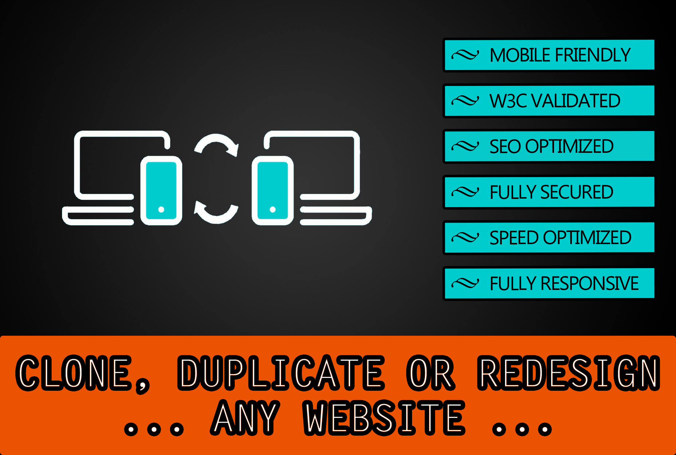 clone, customize or redesign any website professiona...