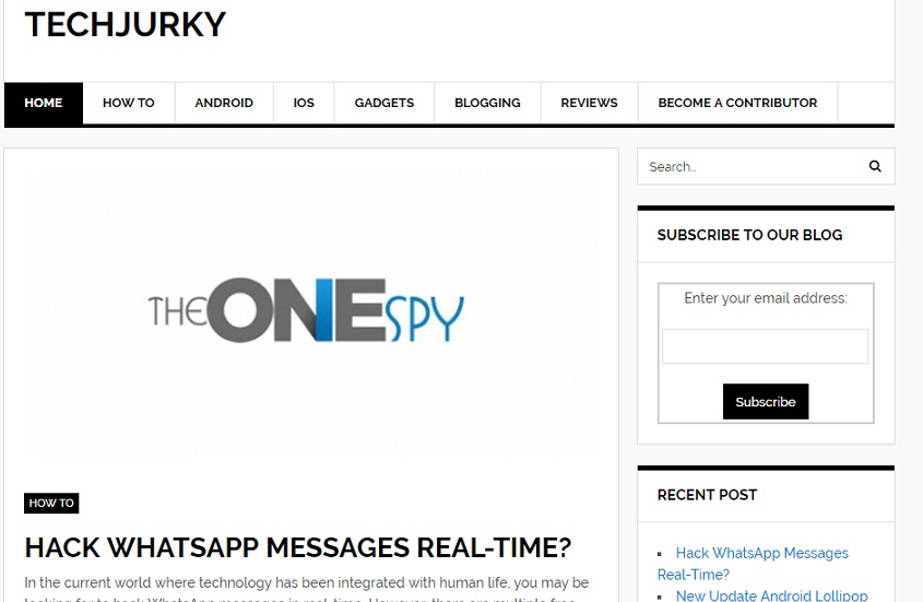 Guest Post on Techjurky. com