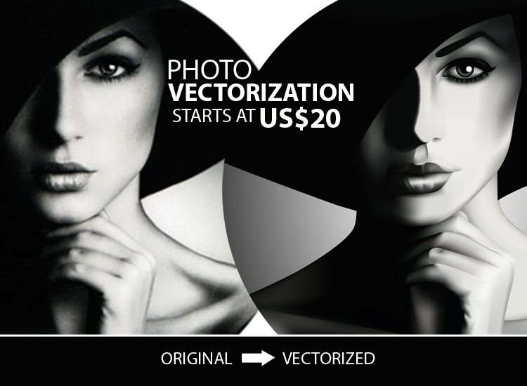 Retracing of image into vector