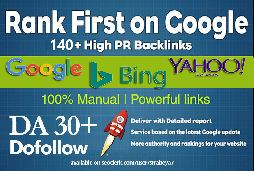 140+ Do-follow High Quality SEO Backlinks for website...