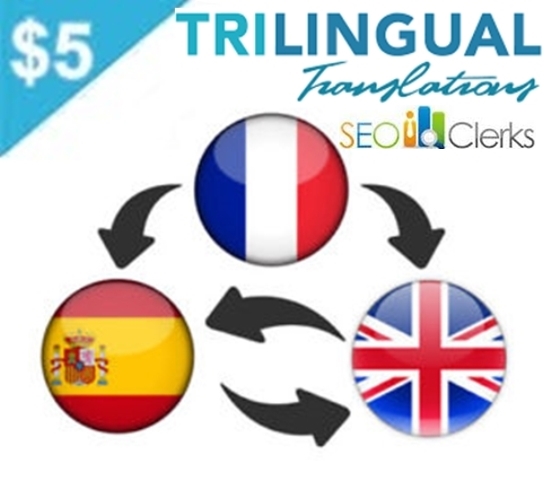 provide a professional English, French and Spanish t...