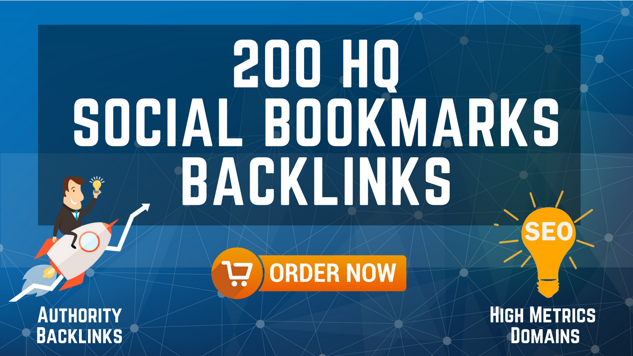 200 HQ Social Bookmarks Backlinks for your Website, ...