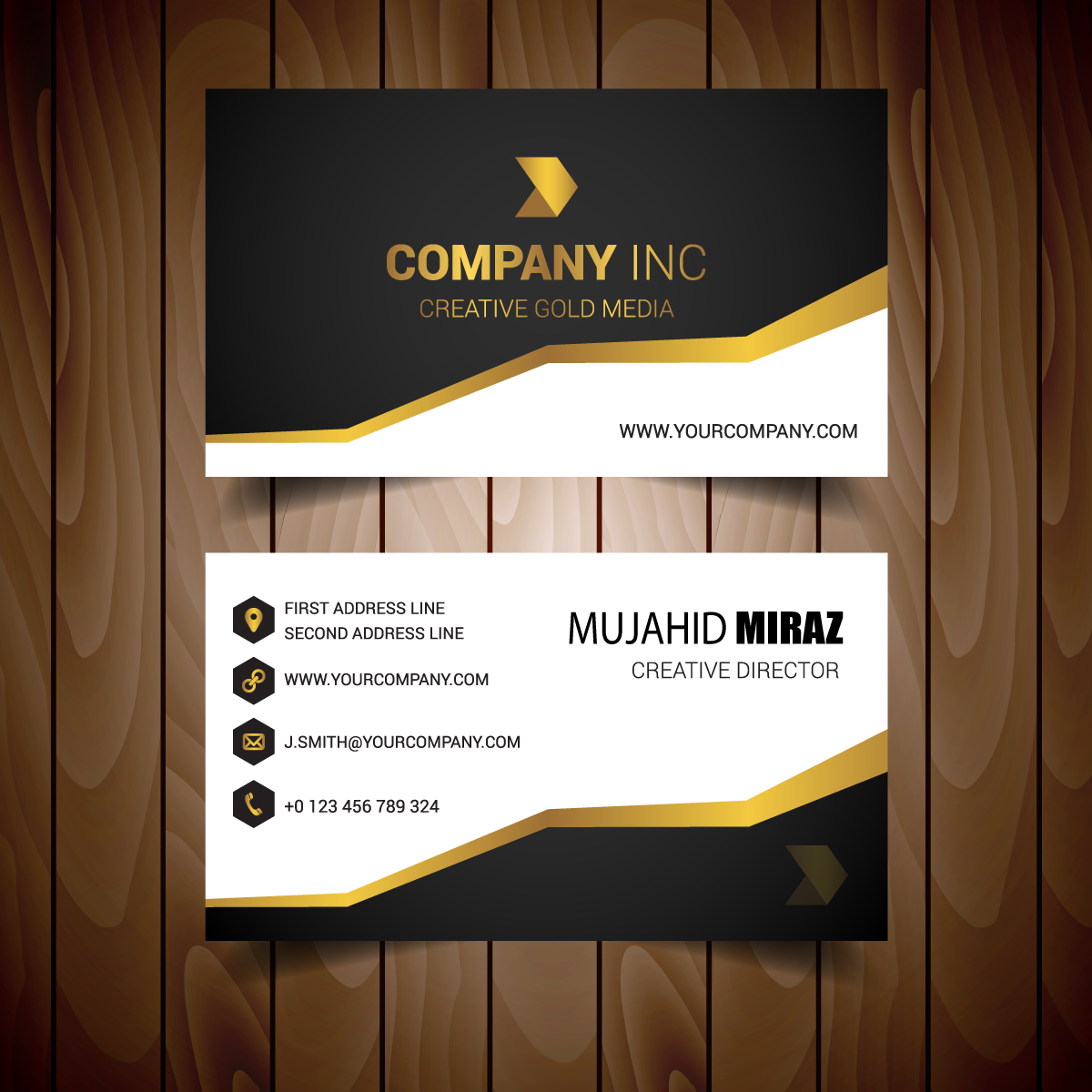 I can create an outstanding two sided business card w...
