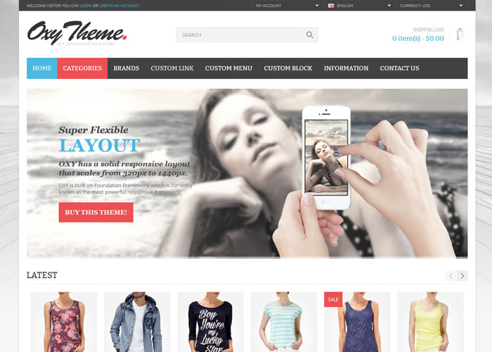 Create a ecommerce website for you