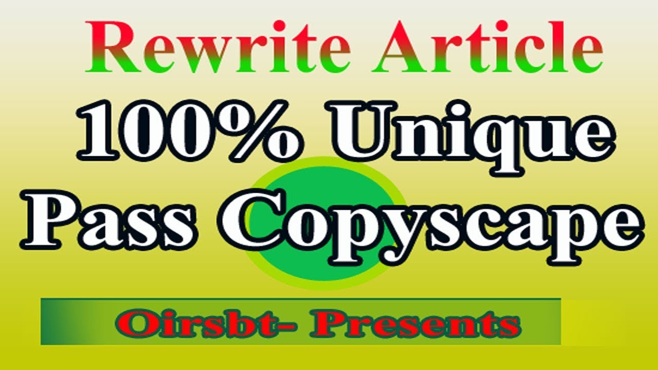 Article Rewriting within 24 hour